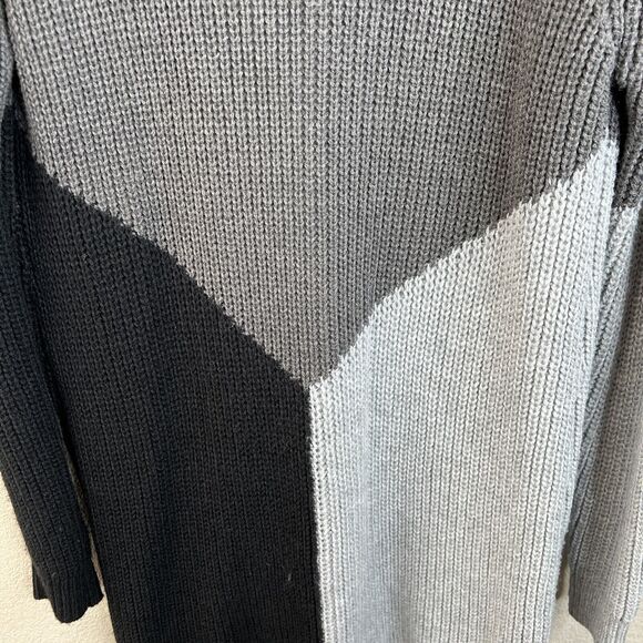 I.N. studio womens Sweater Cardigan Duster Open Front Colorblocked Petite Medium - Picture 13 of 16